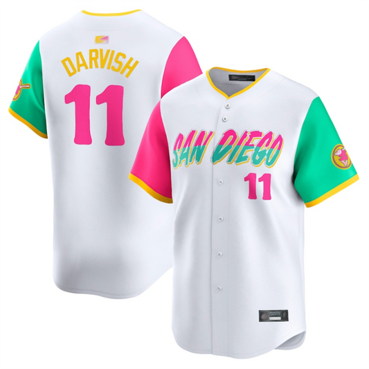S.Diego Padres #11 Yu Darvish Player White City Connect product image 1