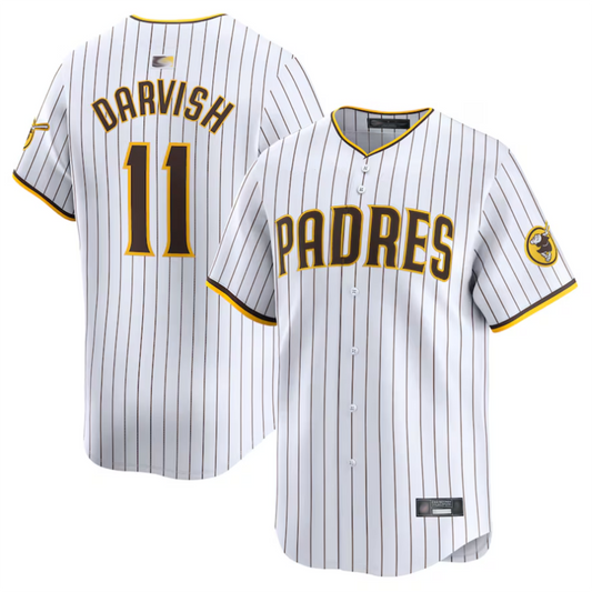 S.Diego Padres #11 Yu Darvish Player White Home Limited product image 1