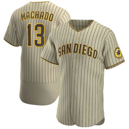 S.Diego Padres #13 Manny Machado Player Tan Brown Elite product image 1