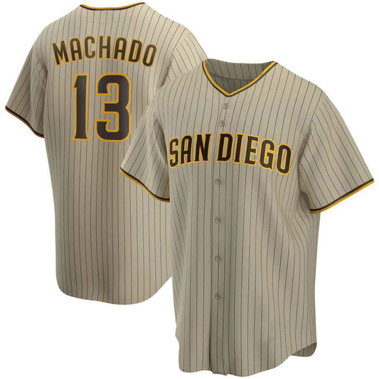 S.Diego Padres #13 Manny Machado Player Tan Replica product image 1