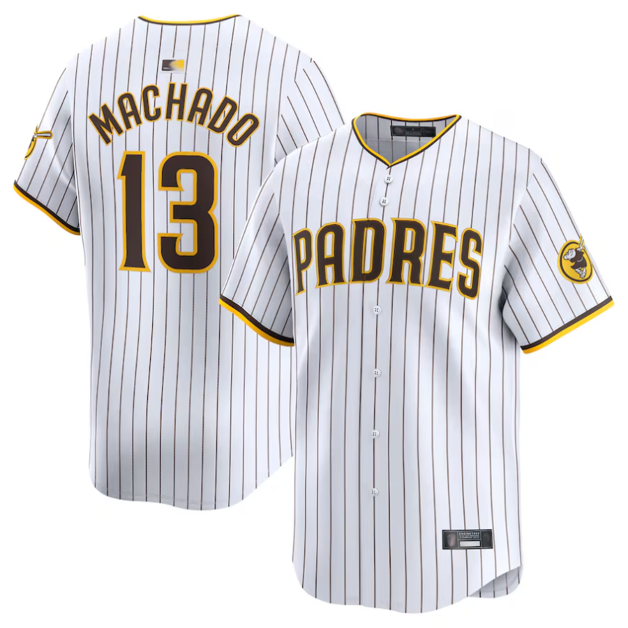 S.Diego Padres #13 Manny Machado Player White Home Limited product image 1