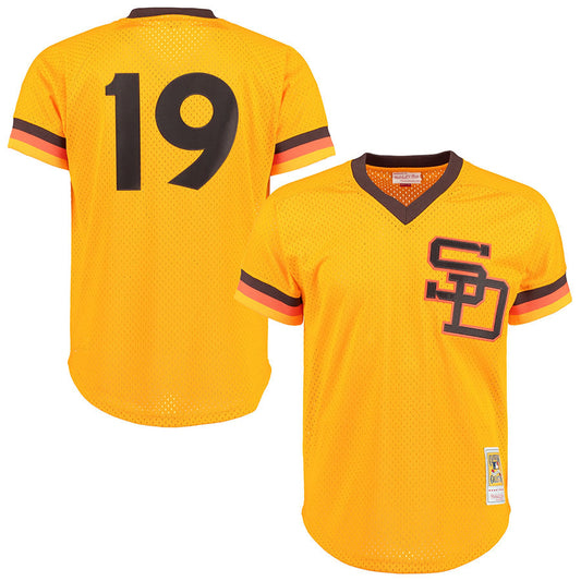 S.Diego Padres #19 Tony Gwynn Player Gold Home Cooperstown product image 1