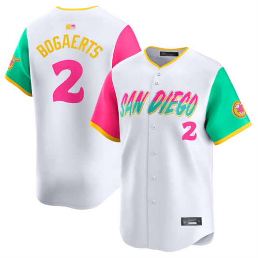 S.Diego Padres #2 Xander Bogaerts Player White City Connect product image 1