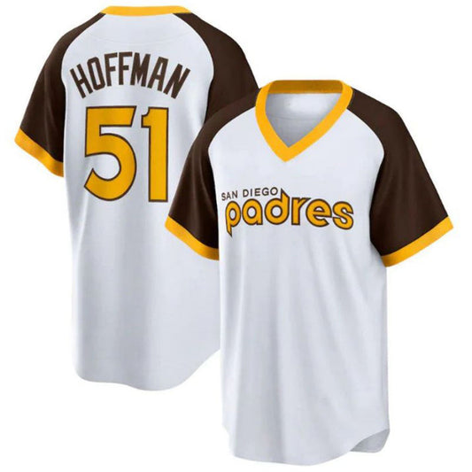 S.Diego Padres #51 Trevor Hoffman Home Cooperstown product image 1