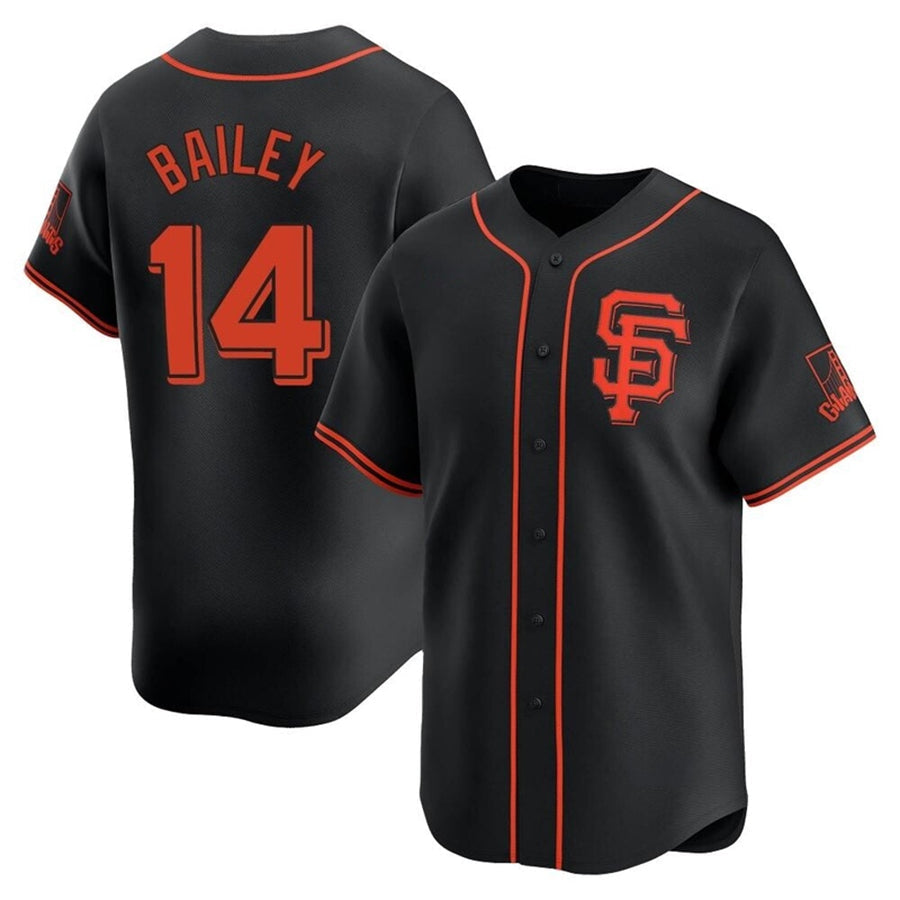 S.Francisco Giants #14 Patrick Bailey Player Black Limited