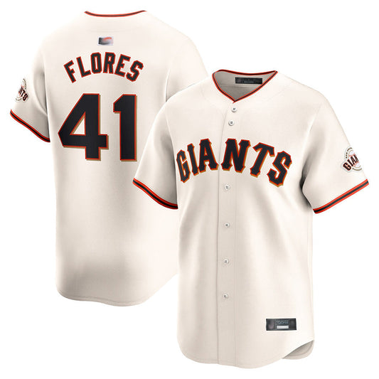 S.Francisco Giants #41 Wilmer Flores Player Cream Home product image 1