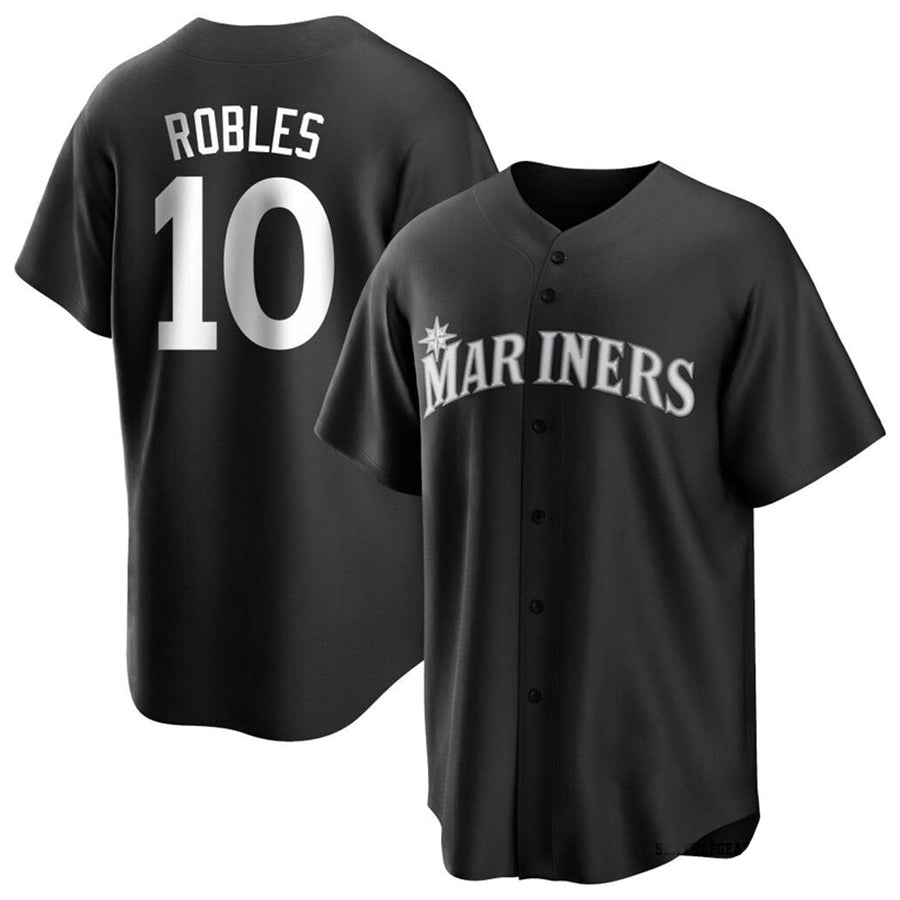 S.Mariners #10 Victor Robles Player Black Replica Baseball