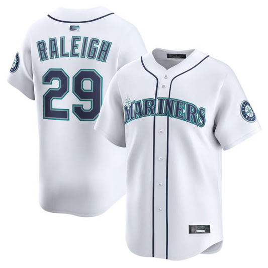 S.Mariners #29 Cal Raleigh Player White Limited Baseball product image 1