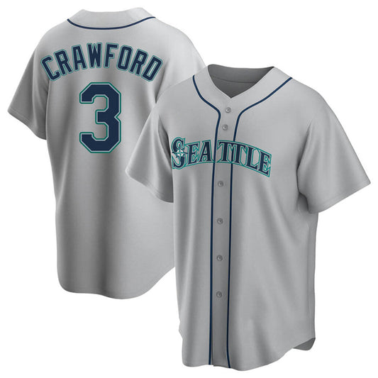 S.Mariners #3 J.P. Crawford Player Gray Replica Game product image 1