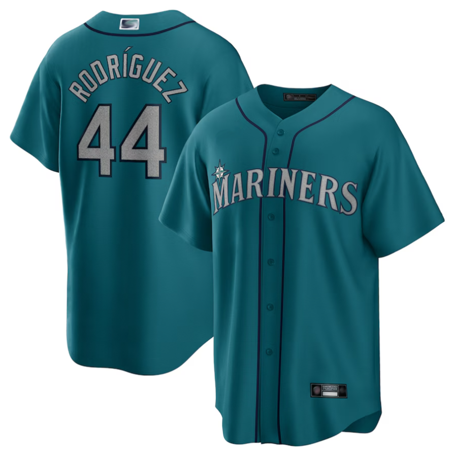 S.Mariners #44 Julio Rodriguez Player Aqua Replica Baseball product image 1