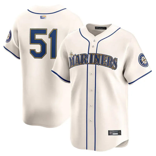 S.Mariners #51 Ichiro Suzuki Player Cream Limited Baseball product image 1