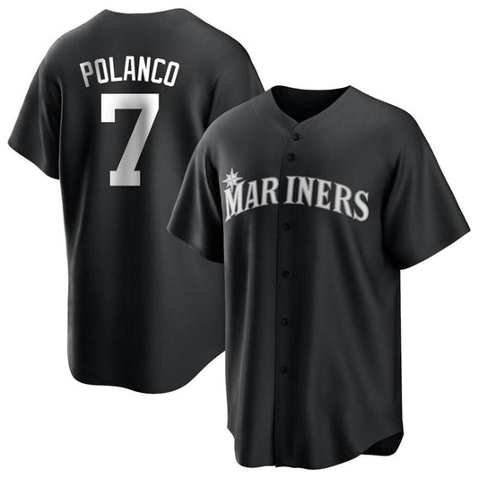 S.Mariners #7 Jorge Polanco Player Black Replica Game product image 1