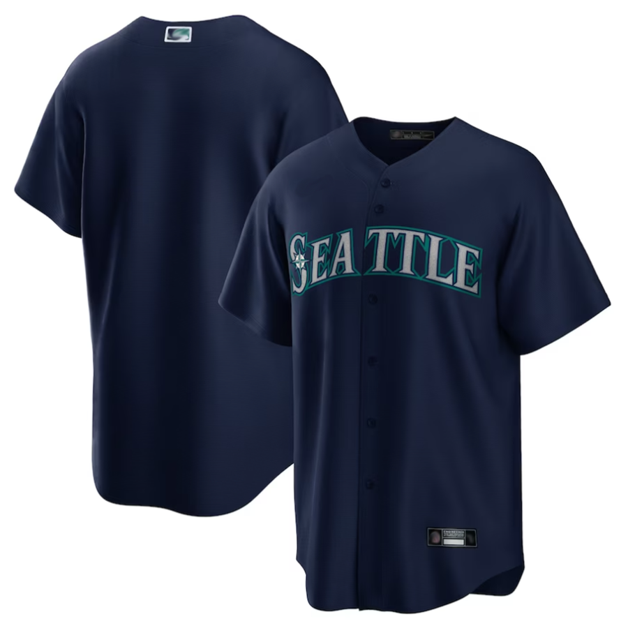 S.Mariners Blank Player Navy Replica Team Baseball Jerseys product image 1