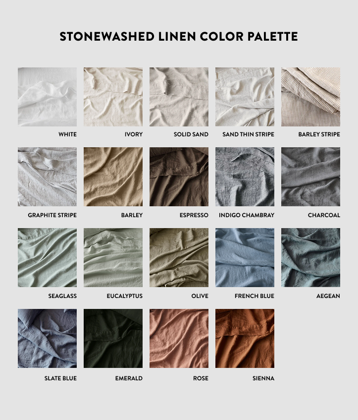 Stonewashed Linen Pillowcases