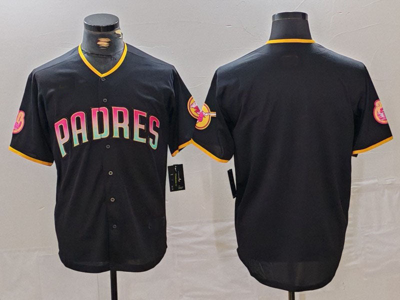 S.Diego Padres Blank Player Black Cool Base Stitched product image 1