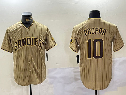 S.Diego Padres #10 Jurickson Profar Player Khaki Team Logo product image 1