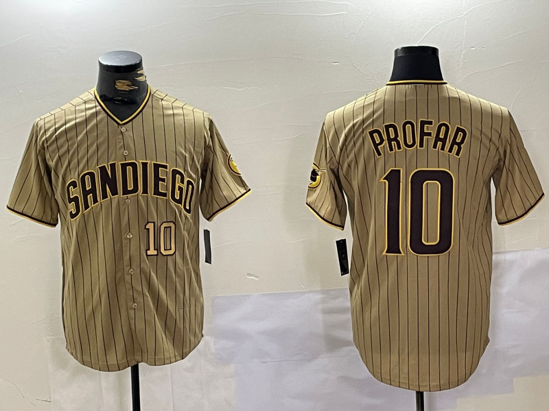 S.Diego Padres #10 Jurickson Profar Khaki Player Cool Base product image 1