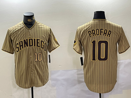 S.Diego Padres #10 Jurickson Profar Khaki Player Cool Base product image 1