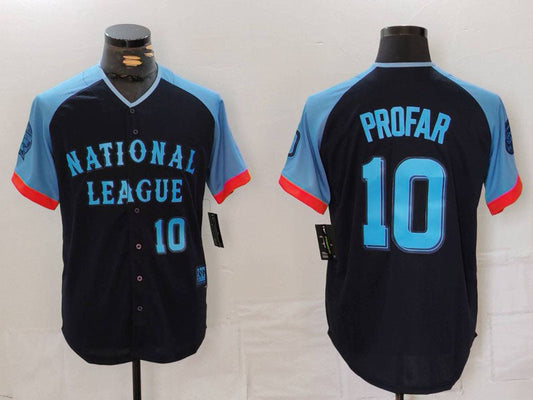 S.Diego Padres #10 Jurickson Profar Number Navy All Star product image 1