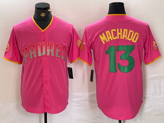 S.Diego Padres #13 Manny Machado Player Pink Cool Base product image 1