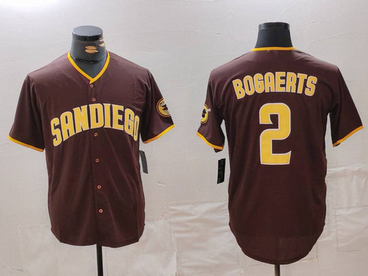 S.Diego Padres #2 Xander Bogaerts Brown Player Jersey Cool product image 1
