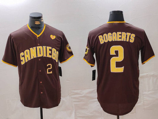 S.Diego Padres #2 Xander Bogaerts Brown Player Jersey product image 1