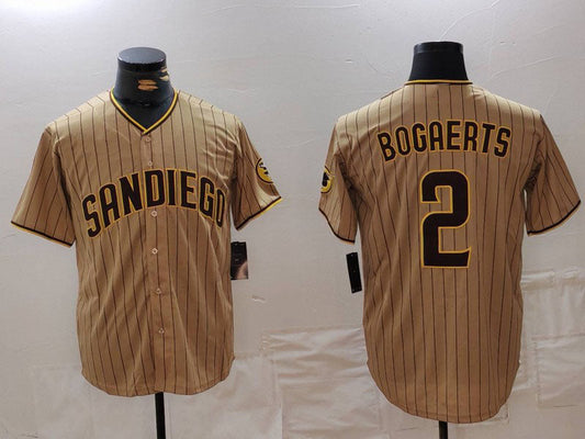 S.Diego Padres #2 Xander Bogaerts Player Khaki Cool Base product image 1