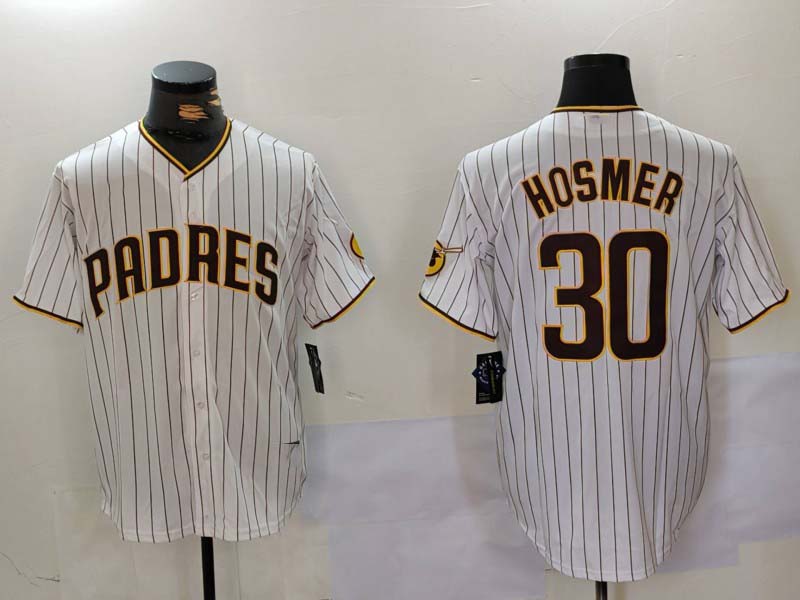 S.Diego Padres #30 Eric Hosmer White Stitched Cool Base product image 1