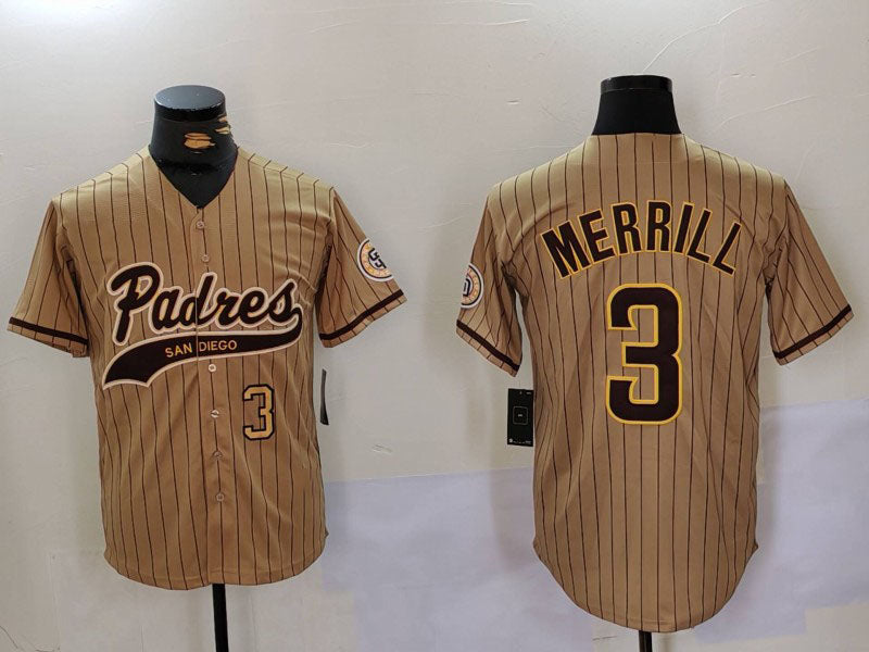 S.Diego Padres #3 Jackson Merrill player Cool Base Stitched product image 1