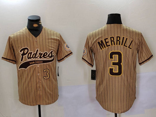 S.Diego Padres #3 Jackson Merrill player Cool Base Stitched product image 1