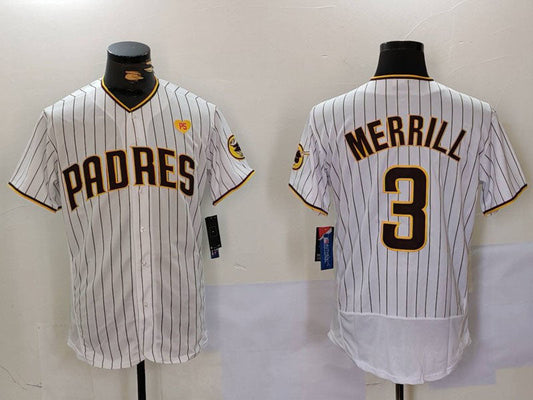 S.Diego Padres #3 Jackson Merrill Player White With PS product image 1