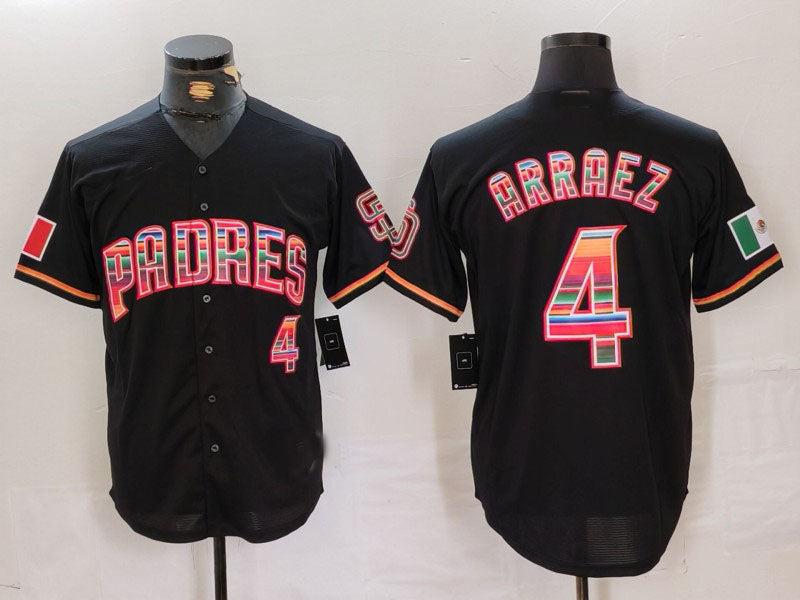 S.Diego Padres #4 Luis Arraez Player Black Mexico Cool Base product image 1