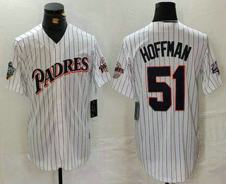 S.Diego Padres #51 Trevor Hoffman Player White Pinstripe product image 1