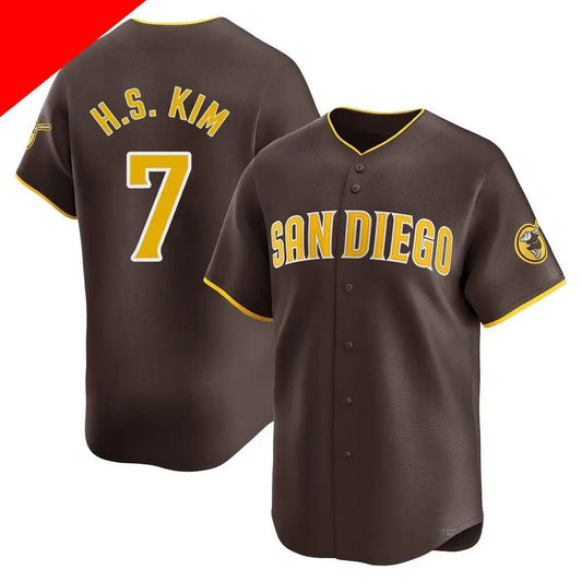 S.Diego Padres #7 Ha-Seong Kim Brown Player Game Jersey product image 1
