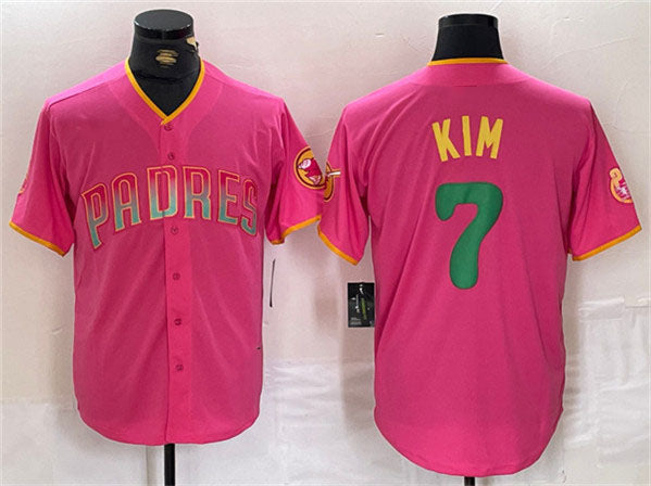 S.Diego Padres #7 Ha-Seong Kim Player Pink Cool Base product image 1