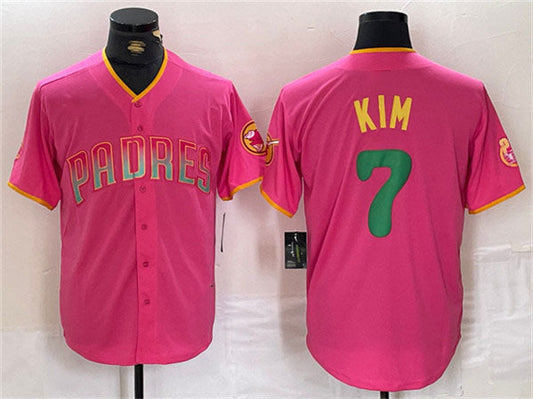 S.Diego Padres #7 Ha-Seong Kim Player Pink Cool Base product image 1