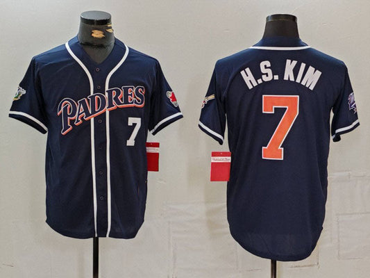 S.Diego Padres #7 Ha Seong Kim Navy Player Number product image 1
