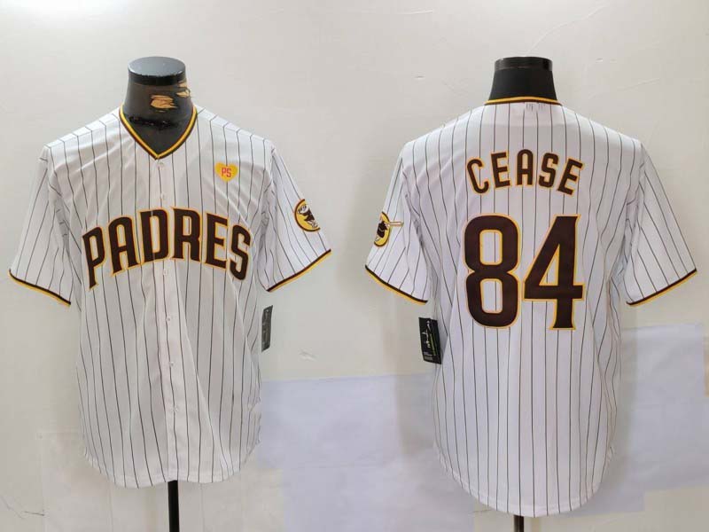 S.Diego Padres #84 Dylan Cease Player Game Jersey White product image 1