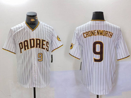 S.Diego Padres #9 Jake Cronenworth White Stitched Cool Base product image 1