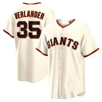 S.Francisco Giants #35 Justin Verlander Player Cream product image 1
