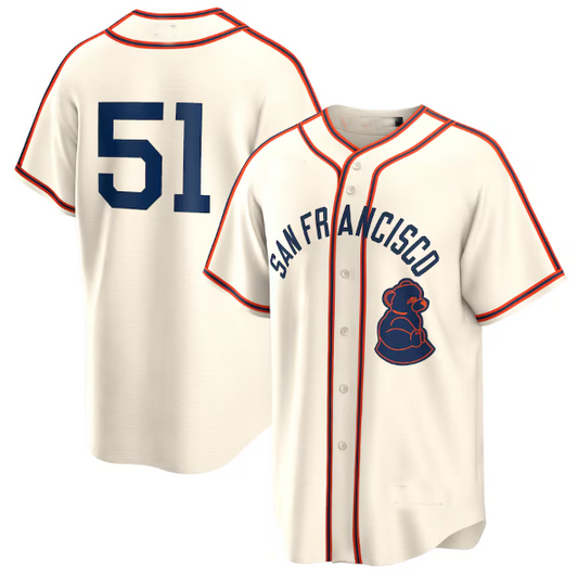 S.Francisco Giants #51 Jung Hoo Lee Cream Rickwood Classic product image 1