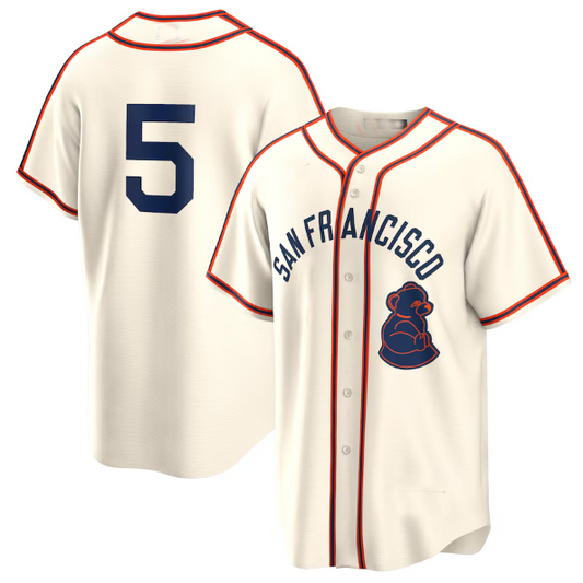 S.Francisco Giants #5 Mike Yastrzemski Cream Rickwood product image 1
