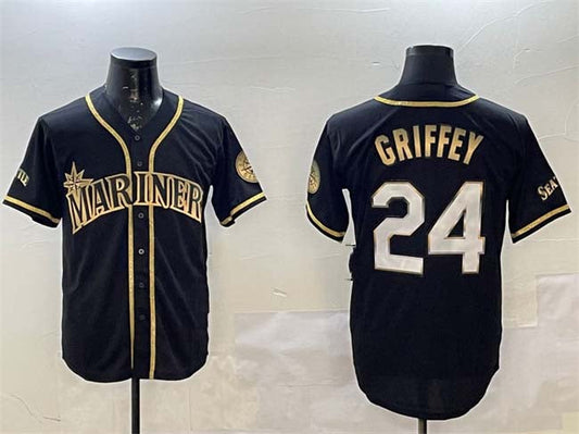 S.Mariners #24 Ken Griffey Jr. Player Game Jersey Black product image 1