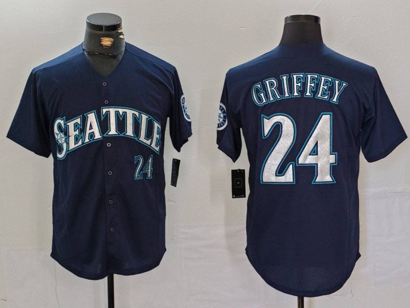 S.Mariners #24 Ken Griffey Jr Player Navy Cool Base product image 1