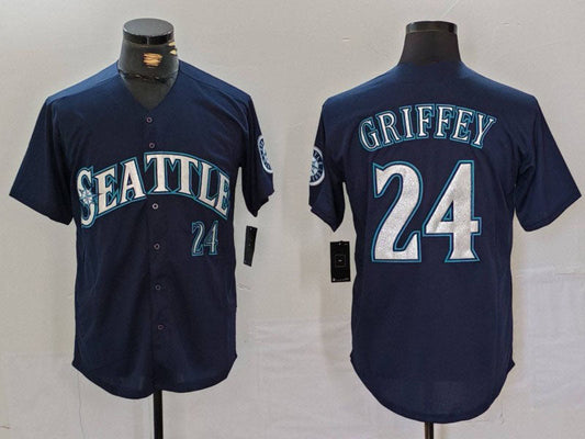 S.Mariners #24 Ken Griffey Jr Player Navy Cool Base product image 1