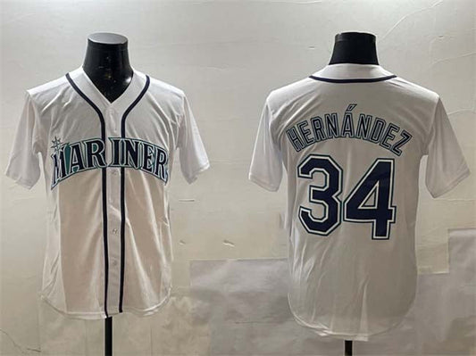S.Mariners #34 F¡§|lix Hern¡§¡éndez Player White Cool Base product image 1