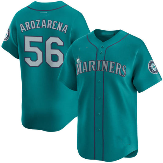 S.Mariners #56 Randy Arozarena Aqua Limited Stitched product image 1