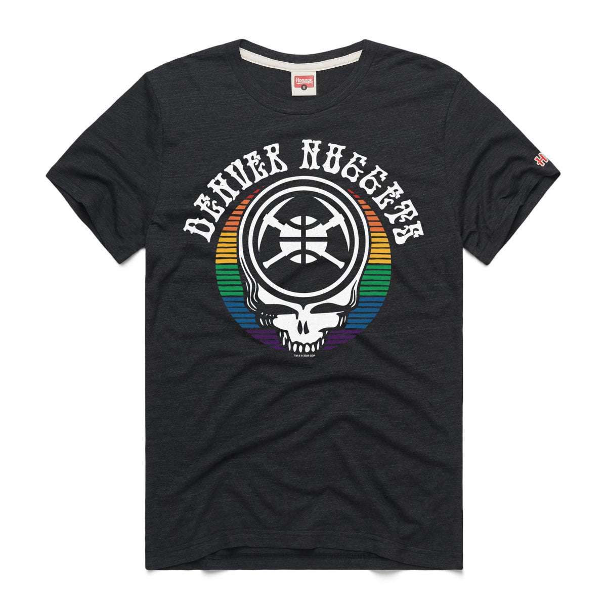 Denver Nuggets x Grateful Dead x Homage City Edition Steal Your Face T-Shirt product image 1, provided for visual reference