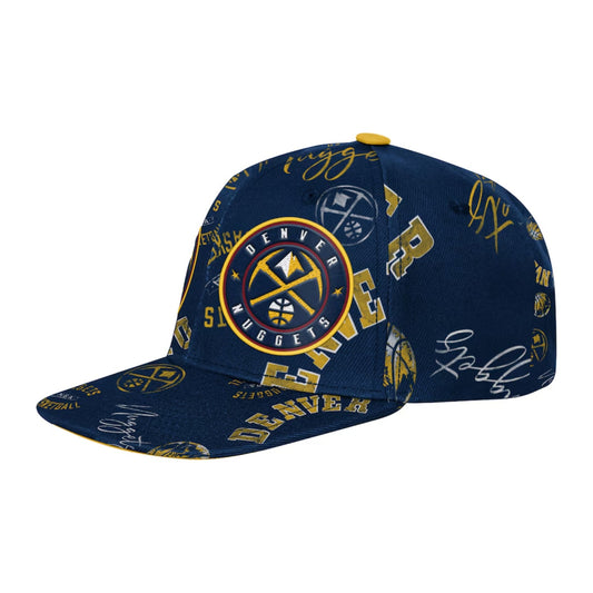 Youth Denver Nuggets Street Hooper All Over Print Snapback Hat product image 1, provided for visual reference and product