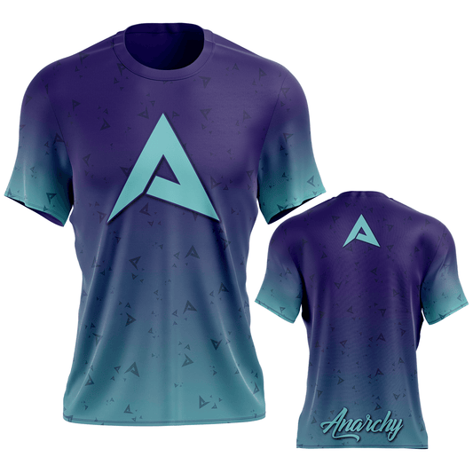 Anarchy Bat Company Short Sleeve Shirt - Purple/Carolina Fade product image 1, provided for visual reference and product